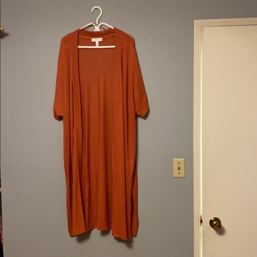 Floor length cardigan